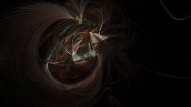 Fantezi kaotik renkli fraktal desen. Soyut Fraktal şekiller. 3D render resimde arka plan veya duvar kağıdı.