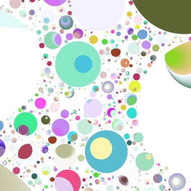 Çok renkli geometrik daire arka plan seamless modeli.