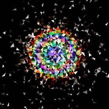 Arka plan çok renkli geometrik poligonal.