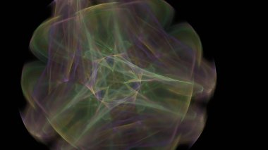 Fantezi kaotik renkli fraktal desen. Soyut Fraktal şekiller. 3D render resimde arka plan veya duvar kağıdı.