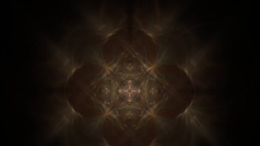 Fantezi kaotik renkli fraktal desen. Soyut Fraktal şekiller. 3D render resimde arka plan veya duvar kağıdı.