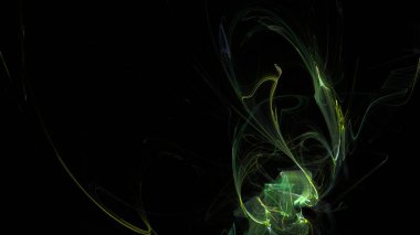 Fantezi kaotik renkli fraktal desen. Soyut Fraktal şekiller. 3D render resimde arka plan veya duvar kağıdı.