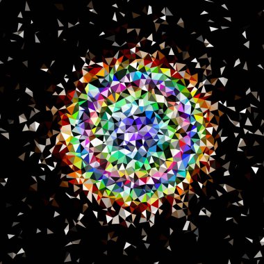 Arka plan çok renkli geometrik poligonal.