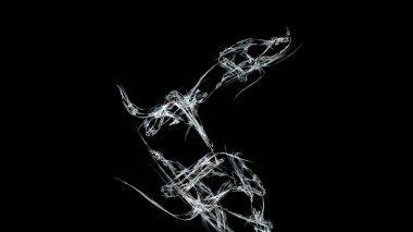 Fantezi kaotik renkli fraktal desen. Soyut Fraktal şekiller. 3D render resimde arka plan veya duvar kağıdı.