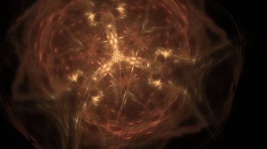 Fantezi kaotik renkli fraktal desen. Soyut Fraktal şekiller. 3D render resimde arka plan veya duvar kağıdı.