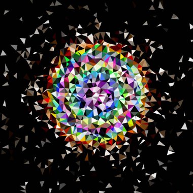 Arka plan çok renkli geometrik poligonal.