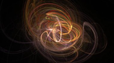 Fantezi kaotik renkli fraktal desen. Soyut Fraktal şekiller. 3D render resimde arka plan veya duvar kağıdı.