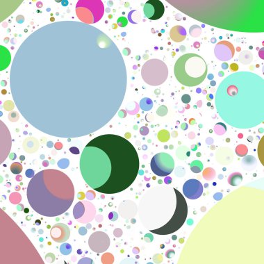 Çok renkli geometrik daire arka plan seamless modeli.