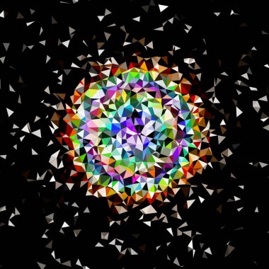 Arka plan çok renkli geometrik poligonal.