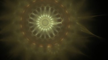 Fantezi kaotik renkli fraktal desen. Soyut Fraktal şekiller. 3D render resimde arka plan veya duvar kağıdı.