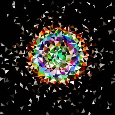 Arka plan çok renkli geometrik poligonal.