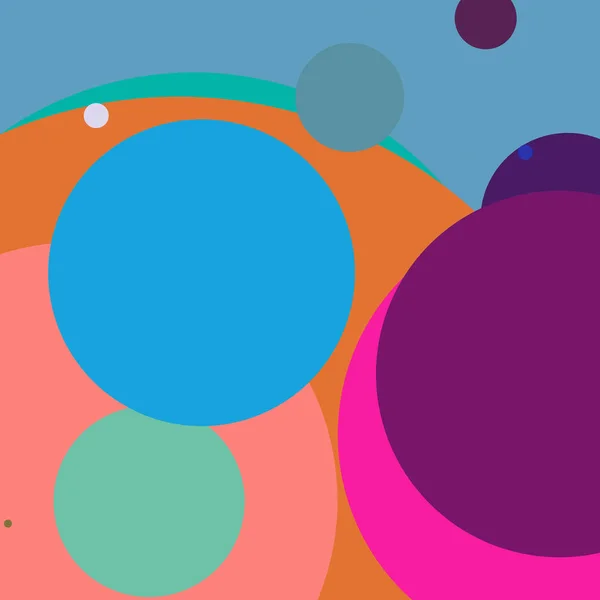 円の幾何学的な抽象的な背景の多色パターン — ストック写真