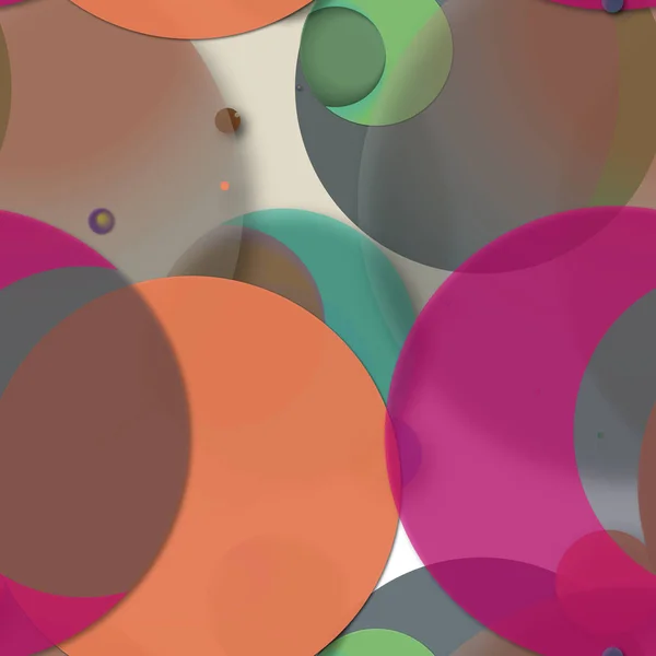 Abstract background multicolored circle geometric pattern seamless.
