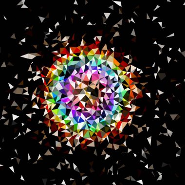 Arka plan çok renkli geometrik poligonal.