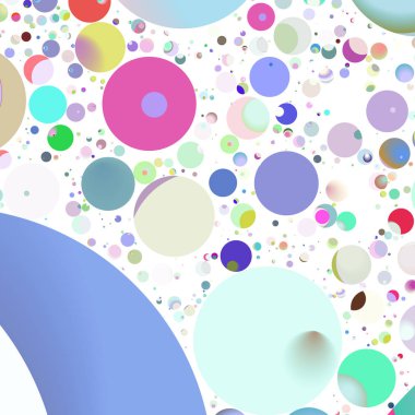 Çok renkli geometrik daire arka plan seamless modeli.