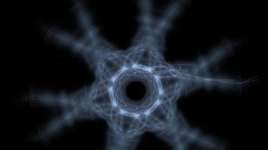 Fantezi kaotik renkli fraktal desen. Soyut Fraktal şekiller. 3D render resimde arka plan veya duvar kağıdı.