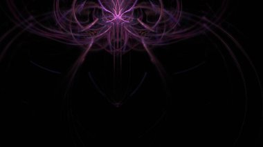 Fantezi kaotik renkli fraktal desen. Soyut Fraktal şekiller. 3D render resimde arka plan veya duvar kağıdı.