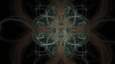 Fantezi kaotik renkli fraktal desen. Soyut Fraktal şekiller. 3D render resimde arka plan veya duvar kağıdı.