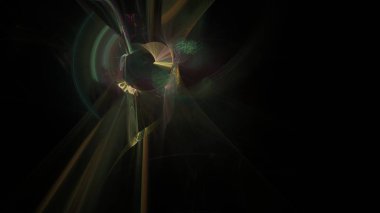 Fantezi kaotik renkli fraktal desen. Soyut Fraktal şekiller. 3D render resimde arka plan veya duvar kağıdı.