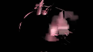 Fantezi kaotik renkli fraktal desen. Soyut Fraktal şekiller. 3D render resimde arka plan veya duvar kağıdı.