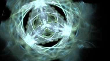 Fantezi kaotik renkli fraktal desen. Soyut Fraktal şekiller. 3D render resimde arka plan veya duvar kağıdı.