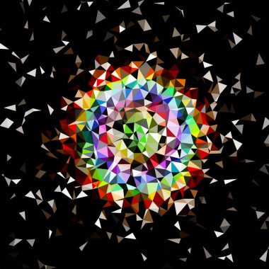 Arka plan çok renkli geometrik poligonal.