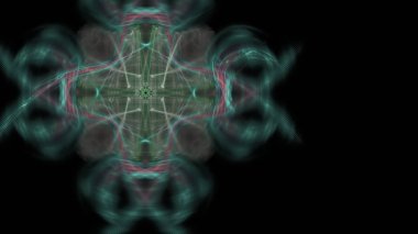 Fantezi kaotik renkli fraktal desen. Soyut Fraktal şekiller. 3D render resimde arka plan veya duvar kağıdı.