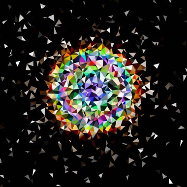 Arka plan çok renkli geometrik poligonal.