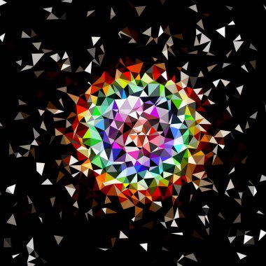 Arka plan çok renkli geometrik poligonal.