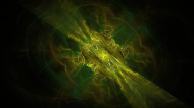 Fantezi kaotik renkli fraktal desen. Soyut Fraktal şekiller. 3D render resimde arka plan veya duvar kağıdı.