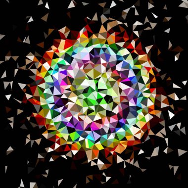 Arka plan çok renkli geometrik poligonal.