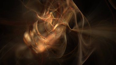 Fantezi kaotik renkli fraktal desen. Soyut Fraktal şekiller. 3D render resimde arka plan veya duvar kağıdı.