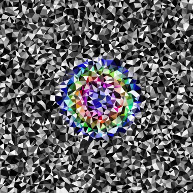 Arka plan çok renkli geometrik poligonal.