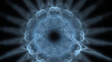 Fantezi kaotik renkli fraktal desen. Soyut Fraktal şekiller. 3D render resimde arka plan veya duvar kağıdı.