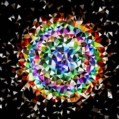 Arka plan çok renkli geometrik poligonal.