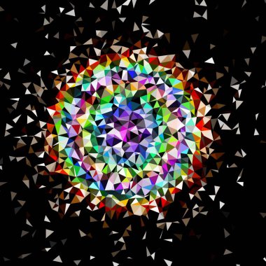 Arka plan çok renkli geometrik poligonal.