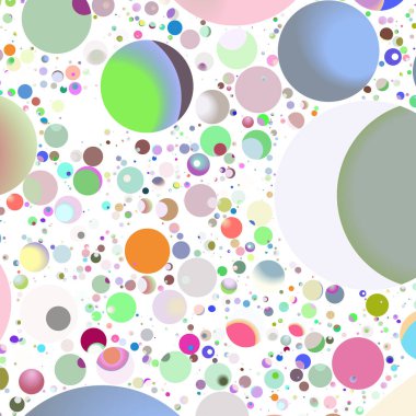 Çok renkli geometrik daire arka plan seamless modeli.