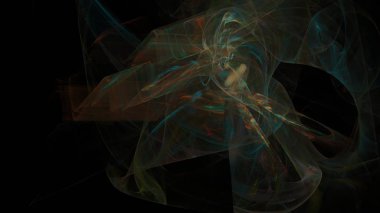 Fantezi kaotik renkli fraktal desen. Soyut Fraktal şekiller. 3D render resimde arka plan veya duvar kağıdı.