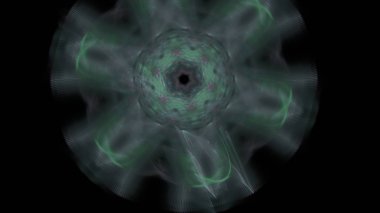 Fantezi kaotik renkli fraktal desen. Soyut Fraktal şekiller. 3D render resimde arka plan veya duvar kağıdı.