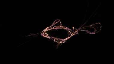 Fantezi kaotik renkli fraktal desen. Soyut Fraktal şekiller. 3D render resimde arka plan veya duvar kağıdı.