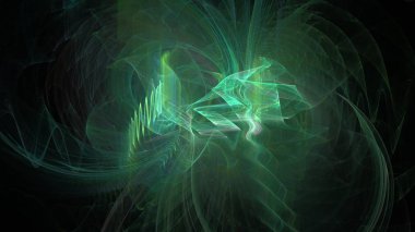 Fantezi kaotik renkli fraktal desen. Soyut Fraktal şekiller. 3D render resimde arka plan veya duvar kağıdı.