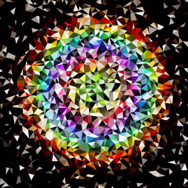 Arka plan çok renkli geometrik poligonal.