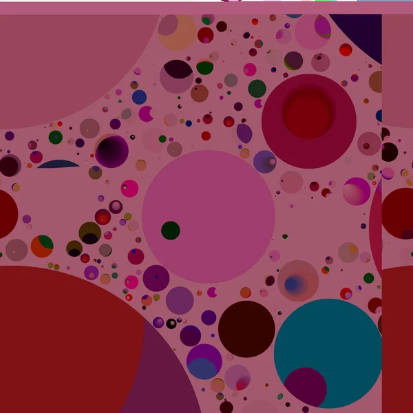 Multicolor geometric circle abstract background seamless pattern.