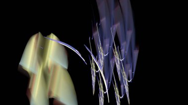 Fantezi kaotik renkli fraktal desen. Soyut Fraktal şekiller. 3D render resimde arka plan veya duvar kağıdı.