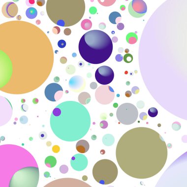 Çok renkli geometrik daire arka plan seamless modeli.