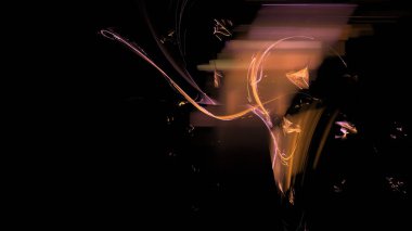 Fantezi kaotik renkli fraktal desen. Soyut Fraktal şekiller. 3D render resimde arka plan veya duvar kağıdı.