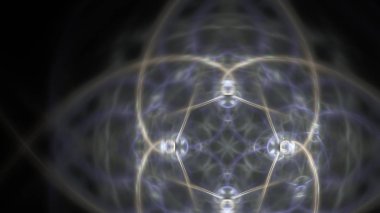 Fantezi kaotik renkli fraktal desen. Soyut Fraktal şekiller. 3D render resimde arka plan veya duvar kağıdı.