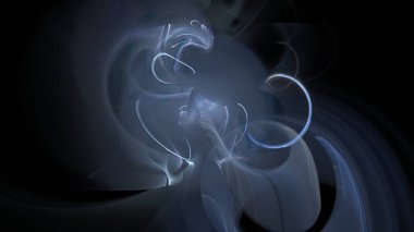 Fantezi kaotik renkli fraktal desen. Soyut Fraktal şekiller. 3D render resimde arka plan veya duvar kağıdı.