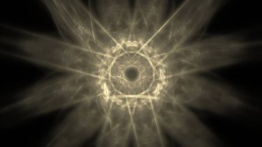 Fantezi kaotik renkli fraktal desen. Soyut Fraktal şekiller. 3D render resimde arka plan veya duvar kağıdı.