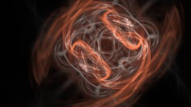 Fantezi kaotik renkli fraktal desen. Soyut Fraktal şekiller. 3D render resimde arka plan veya duvar kağıdı.